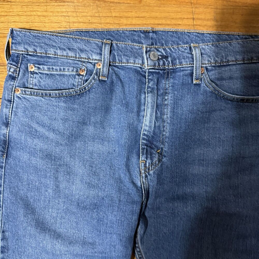 New Without Tags Men's Classic Levi's 510 Skinny 36x34 Stretch Denim Blue Jeans - Picture 3 of 8